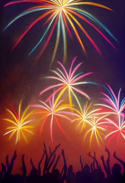 Diwali Fireworks Background Image