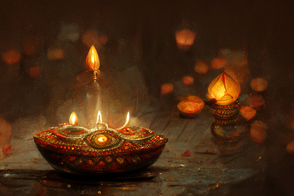 Diwali Diya Background Image