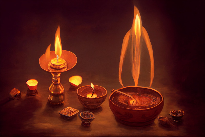 Diwali Diya Background Image