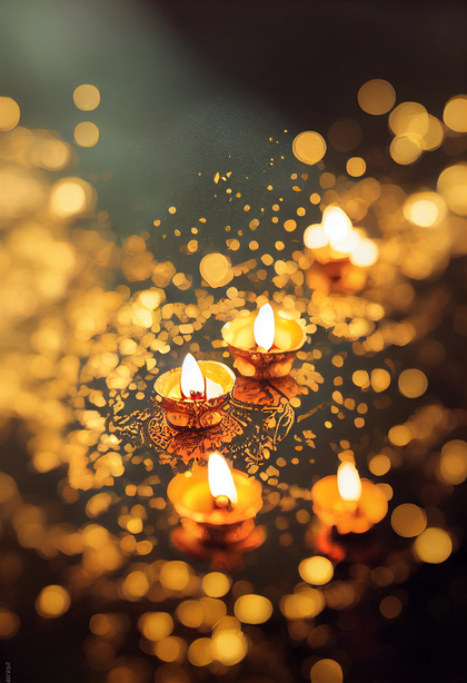 Diwali Diya Background