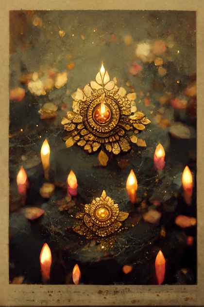 Diwali Diya Background Design