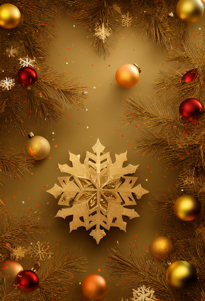 Gold Christmas Background Design
