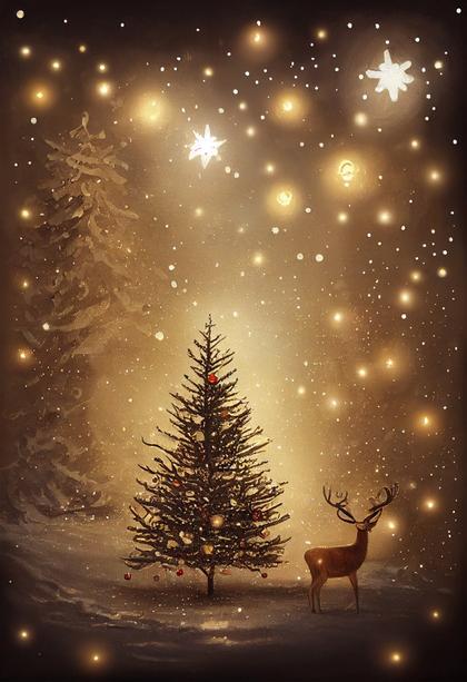 Free Christmas Card Background