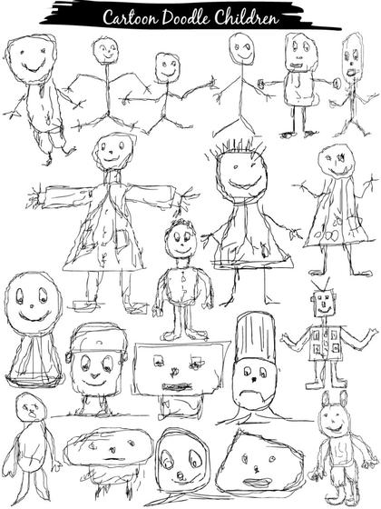 Doodle Children Sketches