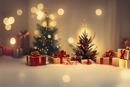 Christmas Decoration Background Image