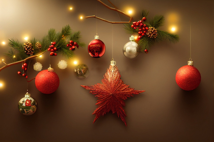 Christmas Decoration Background Image