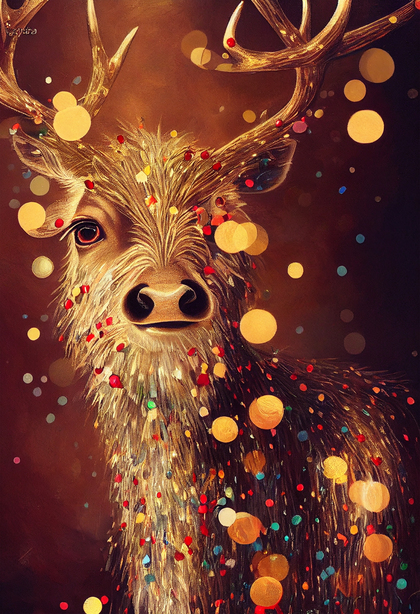 Christmas Deer Image