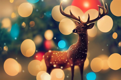 Christmas Deer Image