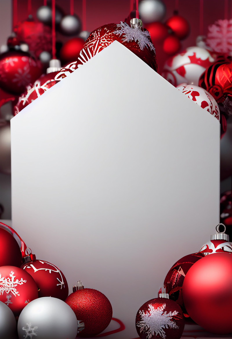 Red Christmas Frame