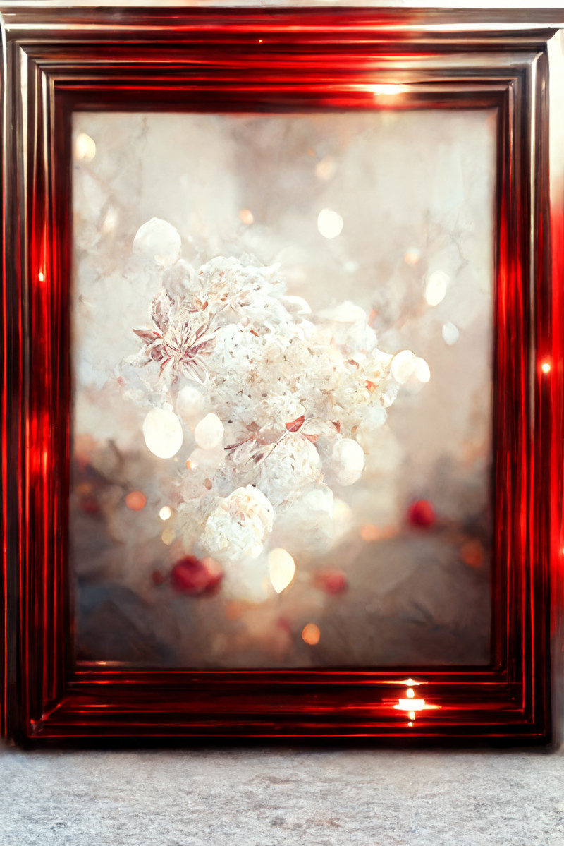 Red Christmas Frame Background Image