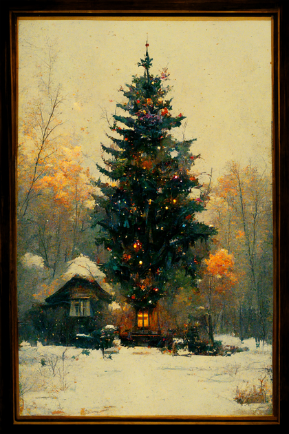 Vintage Christmas Background Image