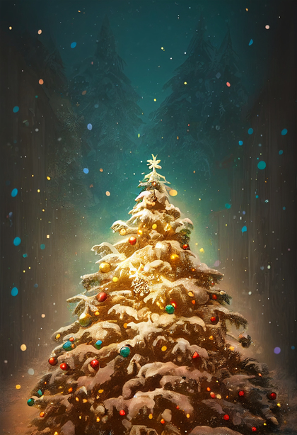 Christmas Tree Background Image