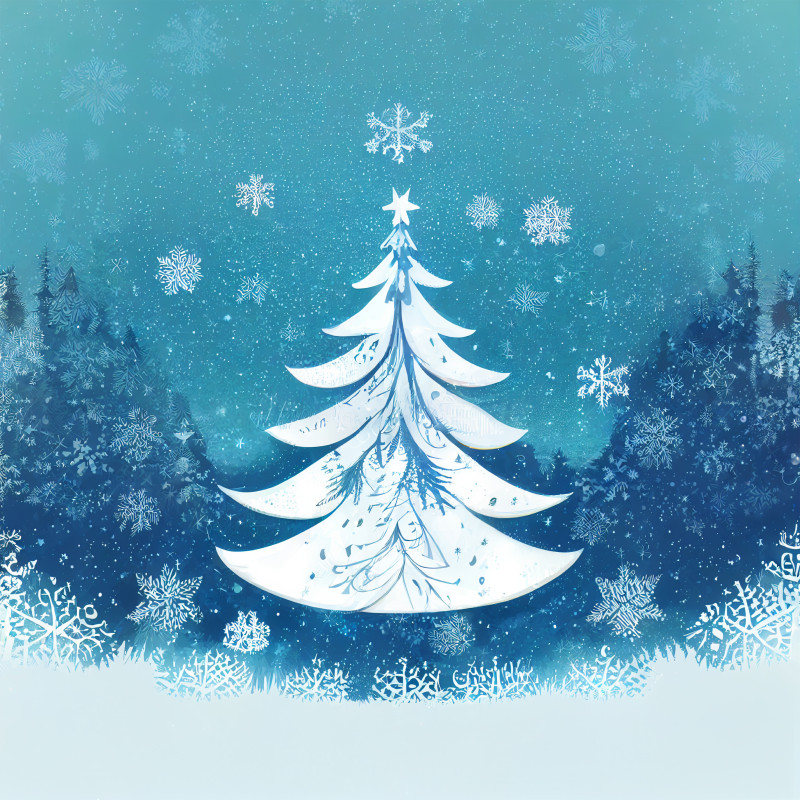 Christmas Tree Background Image