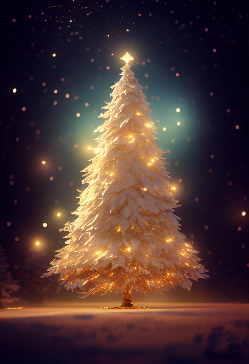 Christmas Tree Background Image
