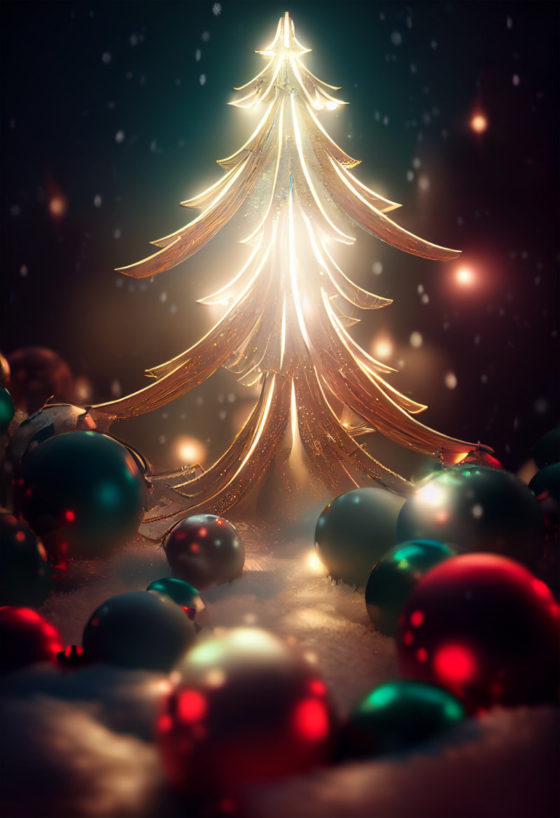 Christmas Tree Background Image
