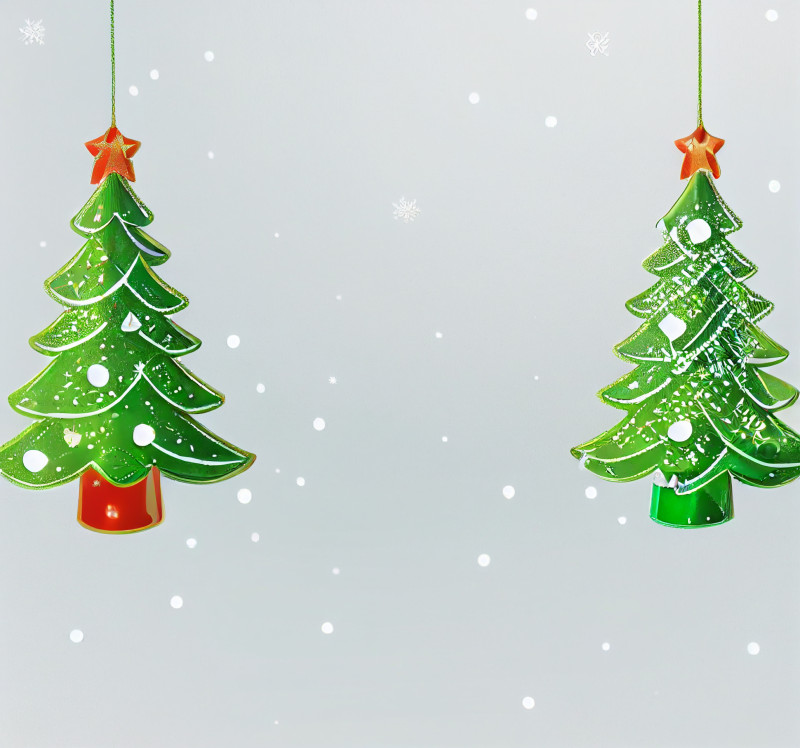 Christmas Tree Greeting Card Background