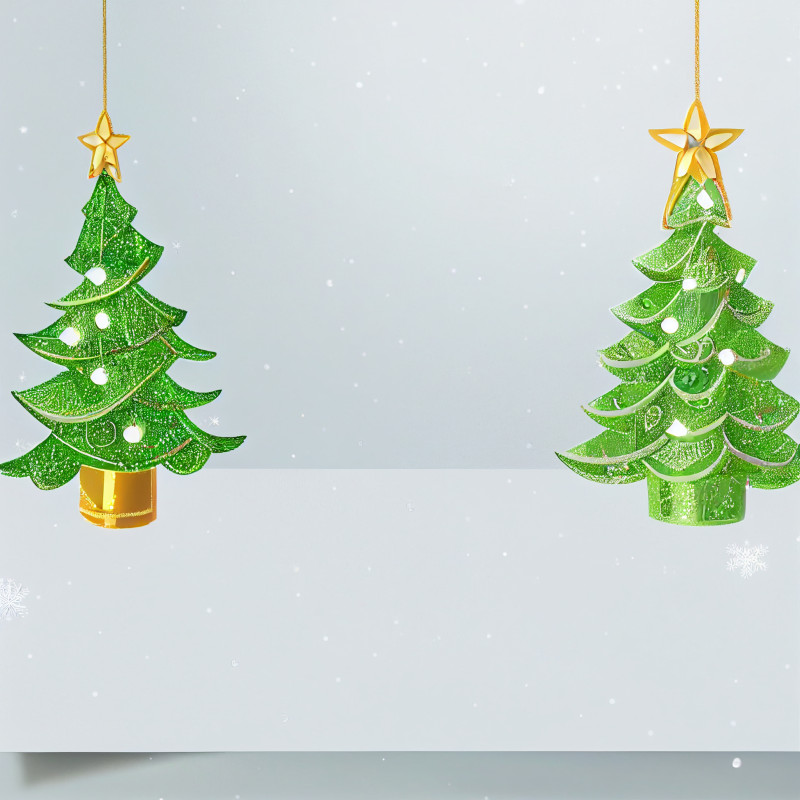 Christmas Tree Greeting Card Background Image