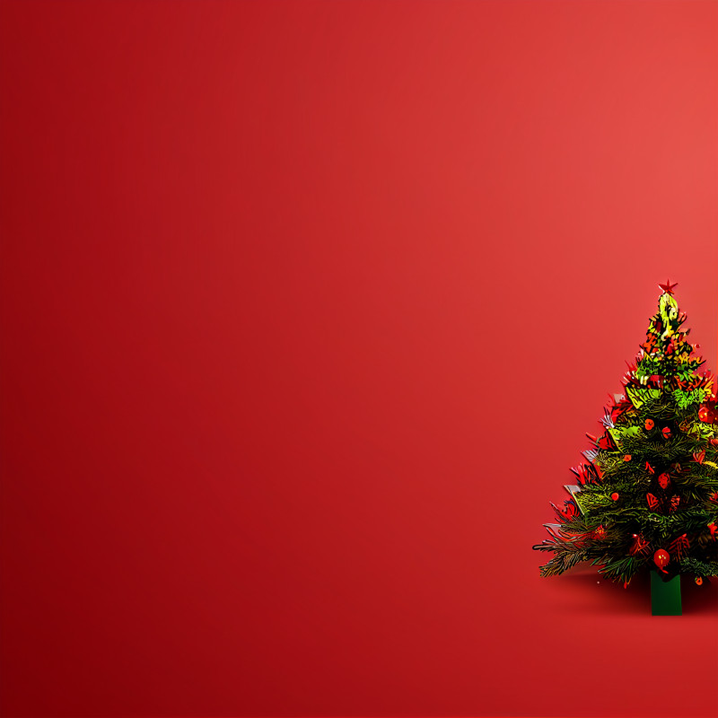 Christmas Tree Greeting Card Background Image