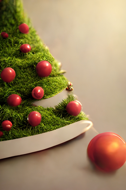 Christmas Tree Greeting Card Background Image