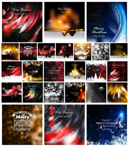 25 Dark Color Christmas Backgrounds: A Winter Wonderland of Free Vector Designs for Festive Greetings