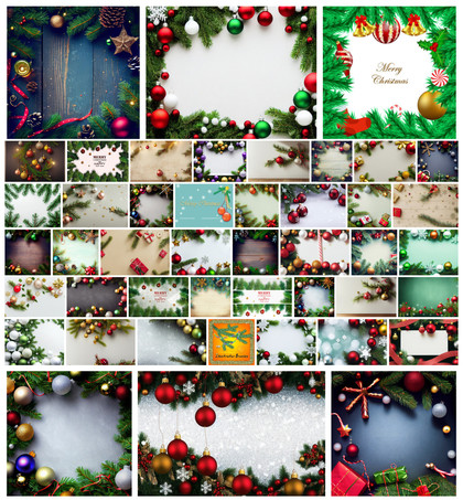 Embrace the Magic: 45 Free High-Resolution Christmas Frame Backgrounds for Your Holiday Designs