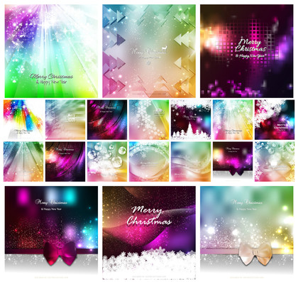 20 Festive and Colorful Christmas Backgrounds: Free, Editable, and Royalty-Free Vector Resources
