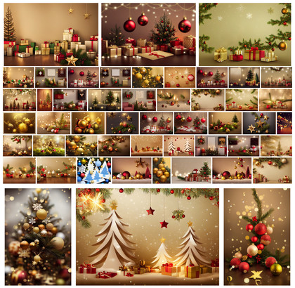 Glimpses of Winter Wonder: 50 Free Christmas Decoration Background Designs