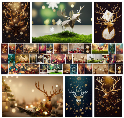Captivating Christmas Bliss: 45 Ready-to-Print Christmas Backgrounds for Heartwarming Greetings