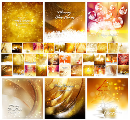 Vibrant Orange Christmas Designs: 40 Free Vector Backgrounds to Brighten Your Holidays