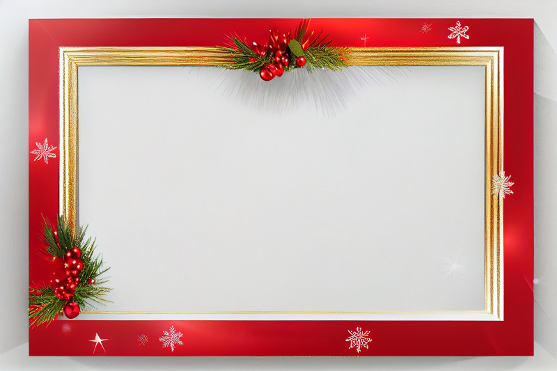 Red Christmas Frame