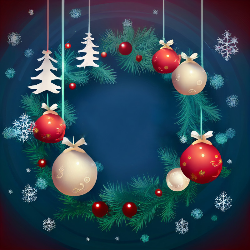 Christmas Frame Background Image
