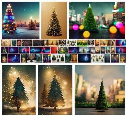 Embrace the Festive Spirit: 50 Royalty-Free Christmas Tree Backgrounds for Your Greeting Cards and Designs