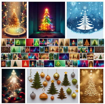 Winter Wonderland Wonders: 60 Royalty-Free Christmas Tree Backgrounds for Your Perfect Holiday Creations