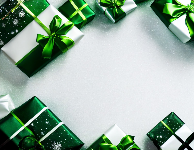 Christmas Background with Gift Boxes