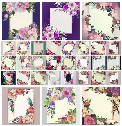 Crafting Everlasting Moments: 30 Flower Wedding Invitation Card Templates for Your Big Day