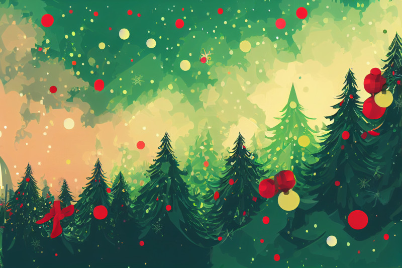 Christmas Tree Background Image