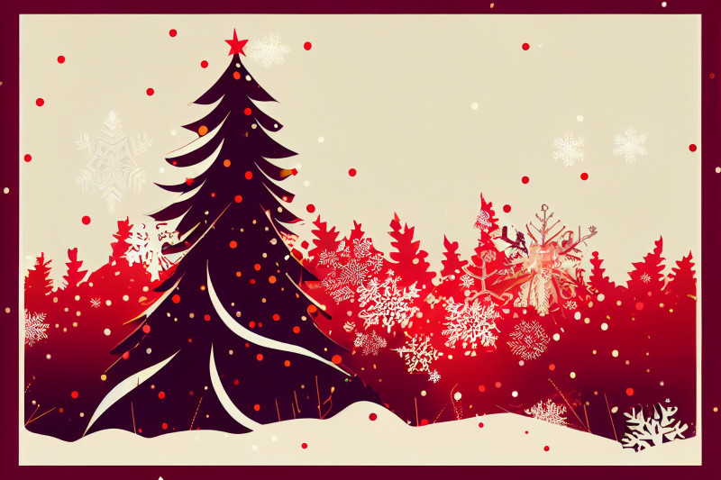 Christmas Tree Background Image