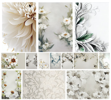 Pure Elegance: Discover a Captivating Collection of 10+ White Flower Backgrounds