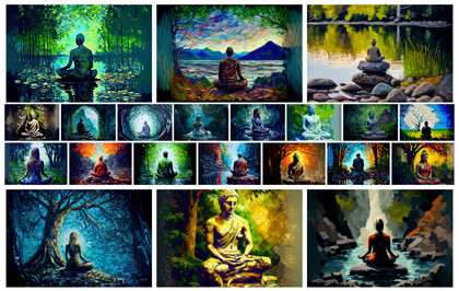 Capturing Serenity: 21 Meditate Impasto Oil Paintings to Inspire Your Soul