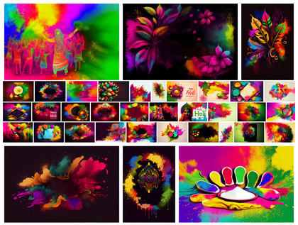 Vibrant Holi Backgrounds: Celebrating the Festival of Colors