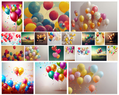 Elevate Celebrations with Birthday Balloons Backgrounds