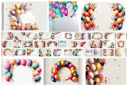 High-Definition Festivity: A Collection of Balloon Backgrounds