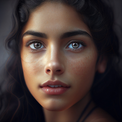Beautiful Girl Portrait Illustration