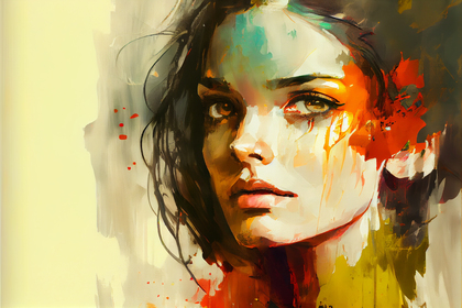 Beautiful Girl Canvas Painting