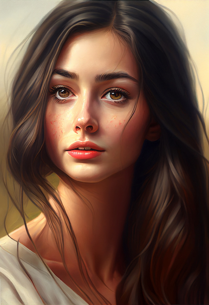 Beautiful Girl Painting