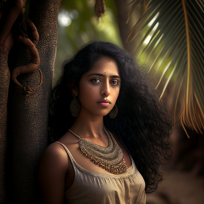 Beautiful Young Indian Girl Portrait