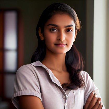 Beautiful Young Indian Girl Portrait