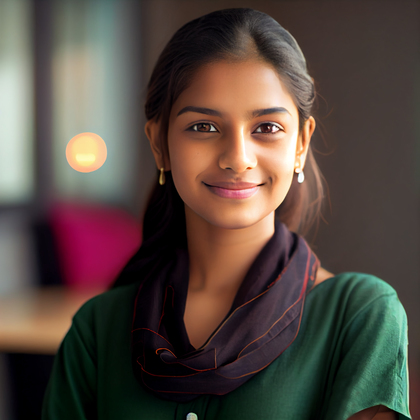 Beautiful Indian Girl Portrait Image
