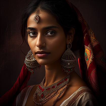 Beautiful Indian Woman Portrait