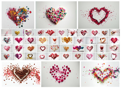 Bursts of Affection: The Art of Exploded Hearts